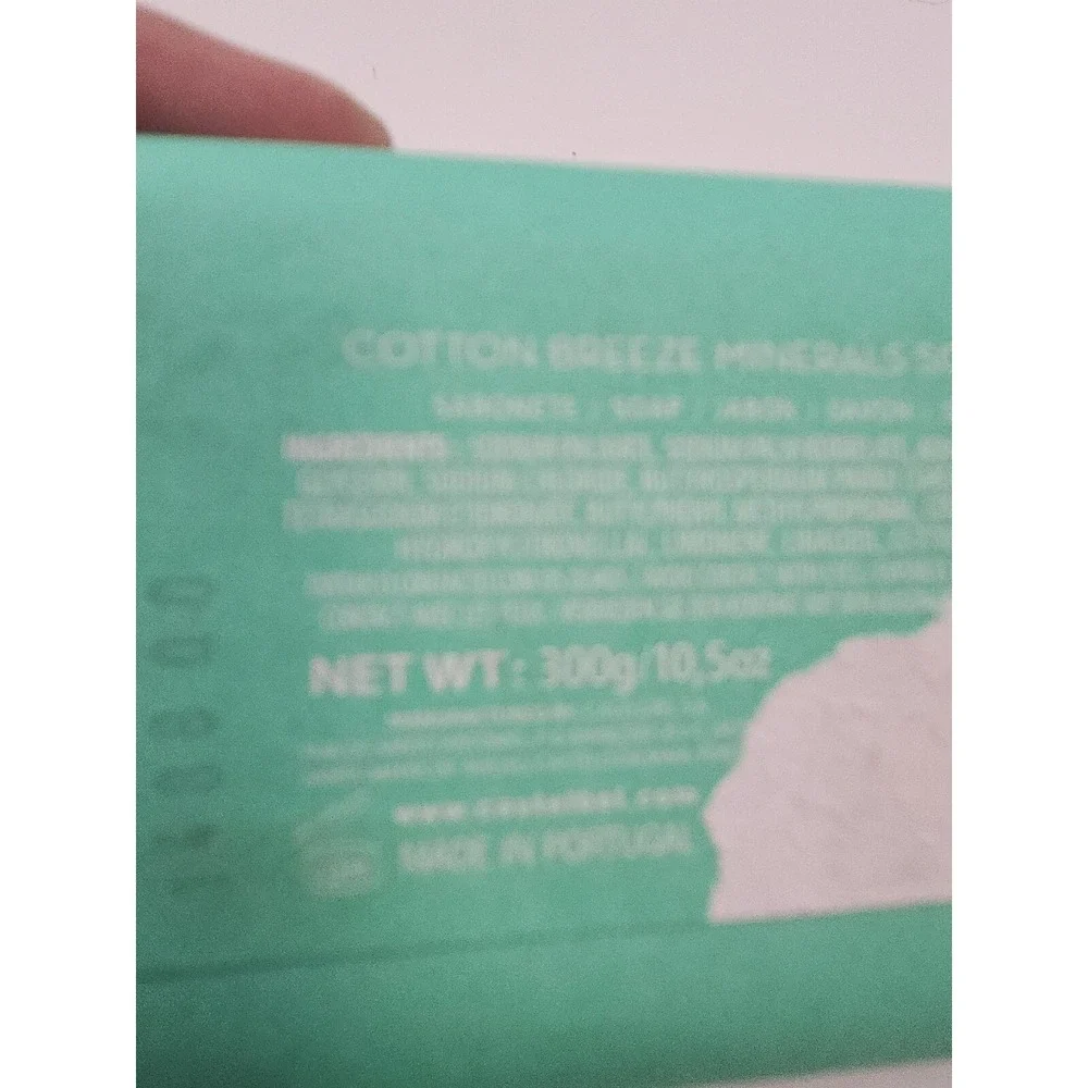Castelbel‎ CLEANSE Cotton Breeze Luxury Scented Bar Soap w/Shea Butter 10.5 oz
